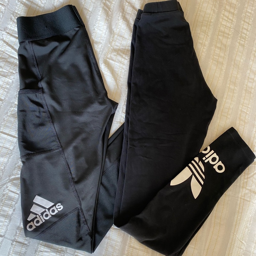 Bundle of two adidas leggings